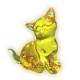 Kotek siedzący żółty
