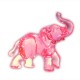 Слон стоящий розовый