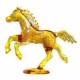 Amber glittering horse